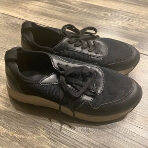 J crew black fashion sneakers